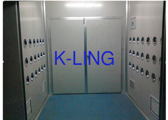 Anti-Static Class 10000 Cargo Air Shower Tunnel For Cosmetic Workshop , Sandwich Panel